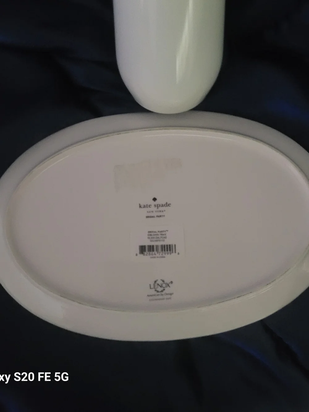 kate spade White and Gold Bridal Plate & Stemless Tumbler Set